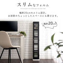 DVDラック cd/dvdラック ガラス扉付き 5段 可動棚 漫画 文庫本 本棚 収納 スリム 薄型 ディスプレイ ぼん家具