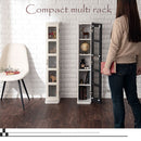 DVDラック cd/dvdラック ガラス扉付き 5段 可動棚 漫画 文庫本 本棚 収納 スリム 薄型 ディスプレイ ぼん家具