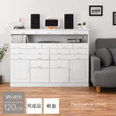 桐製ファックス台 桐チェスト 電話台 引き出し 収納棚 A4 キャビネット リビングボード 大容量 木製 ぼん家具