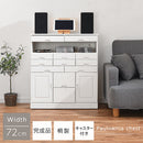 桐収納チェスト 桐チェスト 電話台 キャスター付き 引き出し 収納棚 A4 キャビネット 大容量 木製 ぼん家具