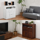 桐収納チェスト 桐チェスト 電話台 キャスター付き 引き出し 収納棚 A4 キャビネット 大容量 木製 ぼん家具