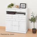 桐収納チェスト 桐チェスト 電話台 キャスター付き 引き出し 収納棚 A4 キャビネット 大容量 木製 ぼん家具