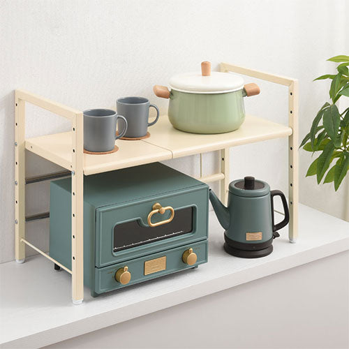 キッチンラック可動レール付き　オーダー承ります^_^ 楽天市場】キッチンラック レンジ台 幅90cm 3段 ロータイプ 大型レンジ