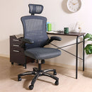 アームアップチェア オフィスチェア デスクチェア 椅子 自宅 パソコンチェア ハイバック おしゃれ 北欧 ワークチェア キャスター 肘 メッシュ ヘッドレスト ぼん家具