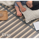 竹ラグカーペット〔200×300cm〕 竹ラグ 竹カーペット バンブーラグ おしゃれ ラグ カーペット 夏用 滑り止め 200×300 長方形 冷感 生地 竹 ラグマット ボーダー ストライプ 折りたたみ ぼん家具