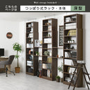 つっぱり式壁面収納ラック 本体〔深型〕幅60cm×奥行19cm 本棚 突っ張り式 9段 可動棚  壁面収納 大容量 収納棚 ブックシェルフ 地震対策 A4 ぼん家具