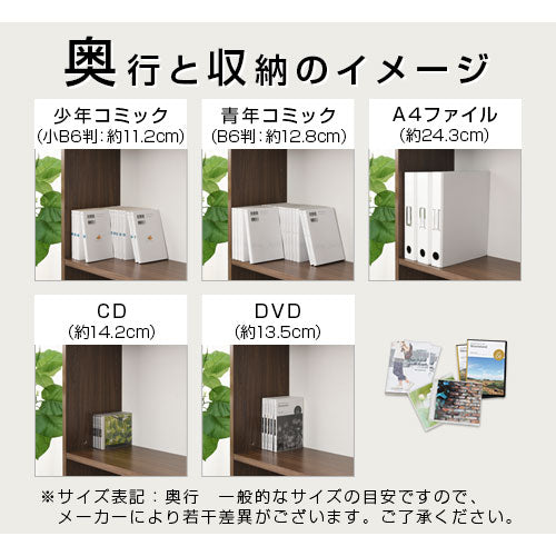 つっぱり式壁面収納ラック〔深型・幅60cm〕