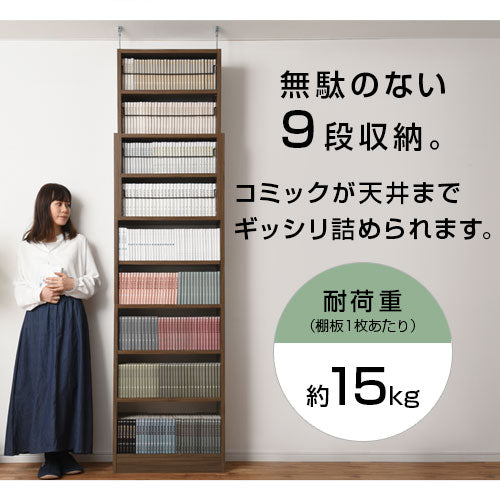 つっぱり式壁面収納ラック〔深型・幅60cm〕