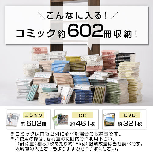 つっぱり式壁面収納ラック〔深型・幅60cm〕