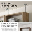 つっぱり式壁面収納ラック 本体〔深型〕幅60cm×奥行19cm 本棚 突っ張り式 9段 可動棚  壁面収納 大容量 収納棚 ブックシェルフ 地震対策 A4 ぼん家具