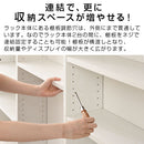 つっぱり式ラック〔薄型〕棚板3枚セット 棚 3枚セット 薄型 本体別売り 当店 つっぱり式ラック 専用 可動棚 たな 連結 橋渡し シェルフ ラック 木製 下段用 板 増設 拡張 ブリッジシェルフ ぼん家具