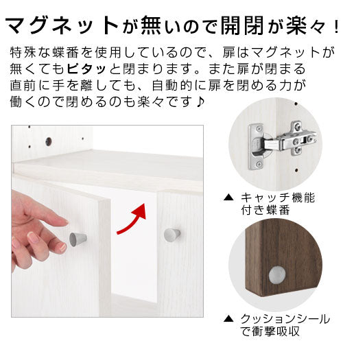 つっぱり式壁面収納ラック専用〔下段扉〕