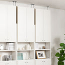 つっぱり式壁面収納ラック専用〔上段扉〕 扉 後付け上段 ラック 上段扉 本体別売り 本棚 扉付き 突っ張り 扉付き収納 スリム 大容量 シェルフ 漫画 コミック 収納棚 薄型 オープンラック 木製 棚 幅60 ぼん家具