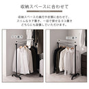 衣類ハンガーラック ハンガーラック ワードローブ 洋服掛けラック おしゃれ スリム パイプハンガー 押入れ 収納 コンパクト 軽量 小型 衣類 服 帽子 子供部屋 ぼん家具