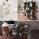 薄型本棚 木製マルチラック 薄型本棚 カラーボックス 可動棚 4段 積み重ね 奥行スリム コミック最大160冊収納 ぼん家具