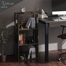 オープンラック〔幅40cm〕 オープンラック 3段 可動棚 収納棚 スリム シェルフ 木目調 ディスプレイ リビング 北欧 ぼん家具