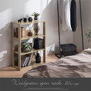 オープンラック〔幅60cm〕 オープンラック 3段 可動棚 収納棚 シェルフ 木目調 ディスプレイ リビング 北欧 ぼん家具