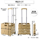 フォールディング　キャリーカート キャリーカート キャリーケース 折りたたみ キャリーワゴン 台車 耐荷重 25kg 軽量 コンパクト プラスチック製 アウトドアワゴン 小型 ミニ ぼん家具