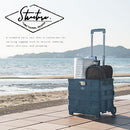 フォールディング　キャリーカート キャリーカート キャリーケース 折りたたみ キャリーワゴン 台車 耐荷重 25kg 軽量 コンパクト プラスチック製 アウトドアワゴン 小型 ミニ ぼん家具