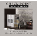 オープンラック〔4段タイプ〕 オープンラック DVDラックCDラックDVD収納コミックラックデザイン家具壁面収納木目調シェルフ多目的ラック本収納 オープンラック 4段タイプ ぼん家具