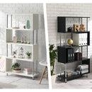 オープンラック〔4段タイプ〕 オープンラック DVDラックCDラックDVD収納コミックラックデザイン家具壁面収納木目調シェルフ多目的ラック本収納 オープンラック 4段タイプ ぼん家具