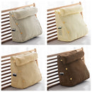 カバー付きクッション 背もたれ クッション おしゃれ 腰当 三角クッション 枕 ミニ 三角枕 スマホ枕 テレビ枕 洗える カバー 背中当て 背当て ソファ クッションチェア 椅子 ぼん家具