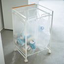 目隠し分別ダストワゴン〔2分別〕 トスカ 分別ダストワゴン キャスター付き 2分別 レジ袋対応 ゴミ箱 缶 ビン ペットボトル 分別 隠せる ゴミ袋ホルダー スタンド おしゃれ 山崎実業