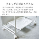 目隠し分別ダストワゴン〔3分別〕 トスカ 分別ダストワゴン キャスター付き 3分別 レジ袋対応 ゴミ箱 缶 ビン ペットボトル 分別 隠せる ゴミ袋ホルダー スタンド おしゃれ 山崎実業