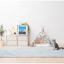 ペットテント ペットハウス 犬小屋 室内用 ペットテント ペットベッド 犬 猫 おしゃれ 木製 テント型 洗える 収納付き 軽量 約 幅60 奥行60 高さ70cm 寝床 ぼん家具