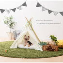 ペットテント ペットハウス 犬小屋 室内用 ペットテント ペットベッド 犬 猫 おしゃれ 木製 テント型 洗える 収納付き 軽量 約 幅60 奥行60 高さ70cm 寝床 ぼん家具