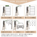 折りたたみ木目脚立〔5段〕 脚立 踏み台 5段 折りたたみ ステップ おしゃれ 軽量 スリム 手すり付き 家庭用 作業台 アルミ インテリア 木目調 ぼん家具