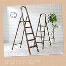 折りたたみ木目脚立〔5段〕 脚立 踏み台 5段 折りたたみ ステップ おしゃれ 軽量 スリム 手すり付き 家庭用 作業台 アルミ インテリア 木目調 ぼん家具