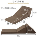 低反発テレビ枕 クッションチェア 背もたれ 低反発 クッション ウレタン 大きい 折りたたみ 座椅子 サポート テレビ枕 ごろ寝 三角クッション ベッド 枕 サポートマット ぼん家具