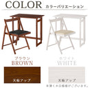 フォールディングテーブル＆チェア 折りたたみテーブル チェア セット 幅70 奥行45 デスクチェアセット パソコンデスク 折りたたみ ハイタイプ 椅子 木製 作業部屋 ぼん家具