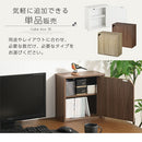 キューブボックス収納〔幅35cm・薄型〕 カラーボックス キューブボックス 収納ボックス 棚 2段 収納棚 扉付き 薄型 スリム 木製 おしゃれ 北欧 棚付き 収納 正方形 35cm 積み重ね ミニ ぼん家具