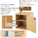 鍵付きキューブボックス収納〔幅35cm・深型〕 キューブボックス 扉付き 鍵付き カラーボックス 2段 1段 引き出し 収納ボックス a4 収納棚 おしゃれ 木製 ボックス 棚 cd dvd 本棚 約 幅35cm キューブラック ぼん家具