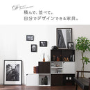 キューブボックス収納〔幅35cm・薄型〕 キューブボックス カラーボックス 収納棚 木製 おしゃれ 本棚 薄型 オープンラック 収納ボックス 扉付き 棚 2段 収納 スリム 隙間 コミック cd dvd ぼん家具