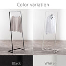 ハンガーラック ハンガーラック L型 スチール製 洋服 衣類 収納 シンプル スリム コート 軽量 玄関 寝室 ぼん家具