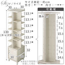 マルチタワーラック〔鍵付タイプ〕 本棚 回転 タワー ラック 扉付き 可動棚 鍵付き キャスター コミック ㏅ 大容量 縦収納 ぼん家具