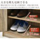 シューズボックス 2扉 薄型タイプ 幅60×奥行35cm シューズラック 下駄箱 シューズボックス 靴箱 収納 おしゃれ コンパクト 大容量 木製 扉付き 幅60 奥行35 奥深 玄関収納 可動棚 通気性 ロータイプ ぼん家具