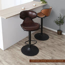カウンターチェア カウンターチェア ハイチェア バーチェア おしゃれ カウンター椅子 丸椅子 昇降式 回転 レザー 北欧 ウレタン スチール ぼん家具