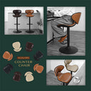 カウンターチェア カウンターチェア ハイチェア バーチェア おしゃれ カウンター椅子 丸椅子 昇降式 回転 レザー 北欧 ウレタン スチール ぼん家具