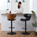 カウンターチェア カウンターチェア ハイチェア バーチェア おしゃれ カウンター椅子 丸椅子 昇降式 回転 レザー 北欧 ウレタン スチール ぼん家具