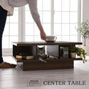 センターテーブル〔75×75cm〕 収納付き センターテーブル 収納 幅75 木製 ローテーブル 正方形 リビングテーブル 棚付き テーブル 棚 高級感 座卓 大きめ 食事 机 新生活 北欧 おしゃれ ぼん家具