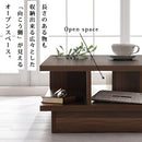 センターテーブル〔115×55cm〕 センターテーブル ローテーブル リビングテーブル 収納付き おしゃれ 木製 座卓 ちゃぶ台 棚付き 北欧 大きめ 長方形 リビング 高級感 白 茶 約 幅115 ぼん家具