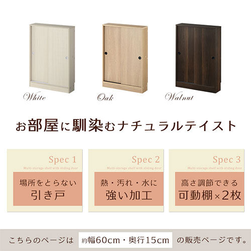 カウンター下収納〔幅60cm・奥行15cm〕