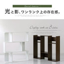 ディスプレイシェルフ〔3段ワイド〕 ディスプレイラック S型 3段 オープンラック シェルフ 収納棚 本棚 ディスプレイ A4 ぼん家具