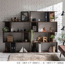 ディスプレイシェルフ〔4段ワイド〕 ディスプレイラック S型 4段 オープンラック シェルフ 収納棚 本棚 ディスプレイ A4 ぼん家具