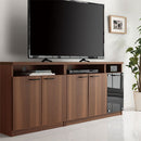 [ 幅150cm ] テレビ台ミドルタイプ テレビ台 ローボード リビングボード 収納 150cm tvラック キャビネット おしゃれ ハイタイプ 65インチ 大容量 木製 扉付き 北欧 32型 40型 50型 ぼん家具