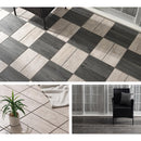 ジョイントタイル〔12枚セット〕 ジョイントマット おしゃれ 屋外 ジョイントタイル 庭 木目 タイル ベランダ diy  ジョイントパネル 石 陶器 ガーデニング 床材 バルコニー 工事不要  石畳 ぼん家具